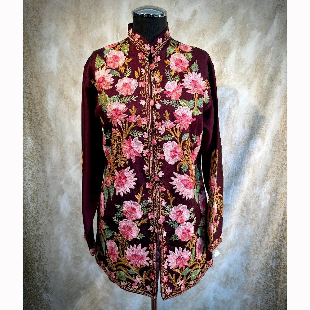 Vintage Embroidered Floral Jacket - Bobo's Collection